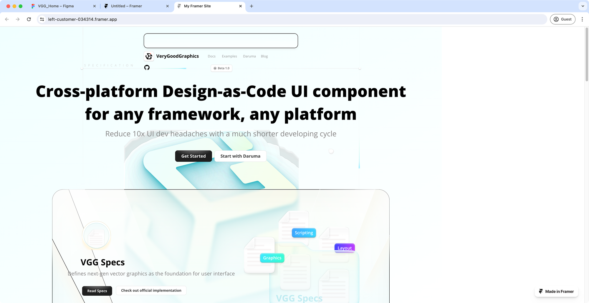 Why you should use VGG? Part 1: Static Rendering Effects